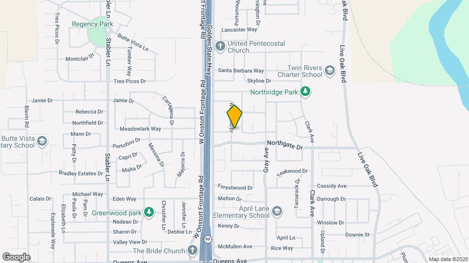 1825 Woodland Dr Map and Location Details