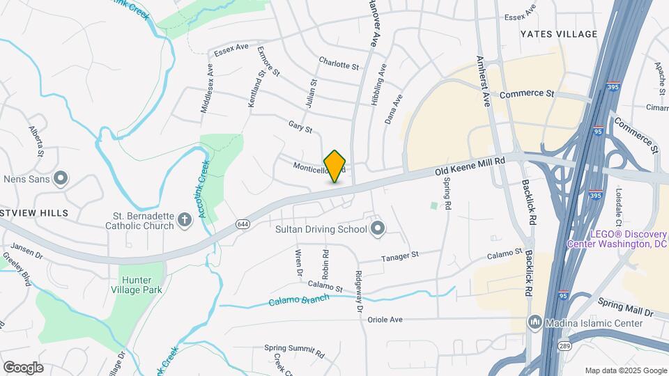 7306 Old Keene Mill Rd Map and Location Details