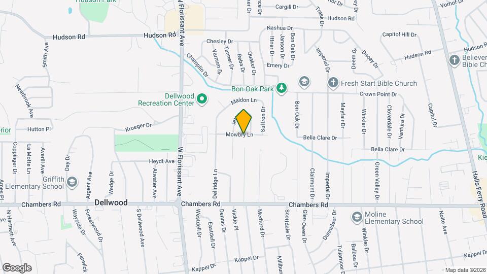 1654 Mowbry Ln Map and Location Details