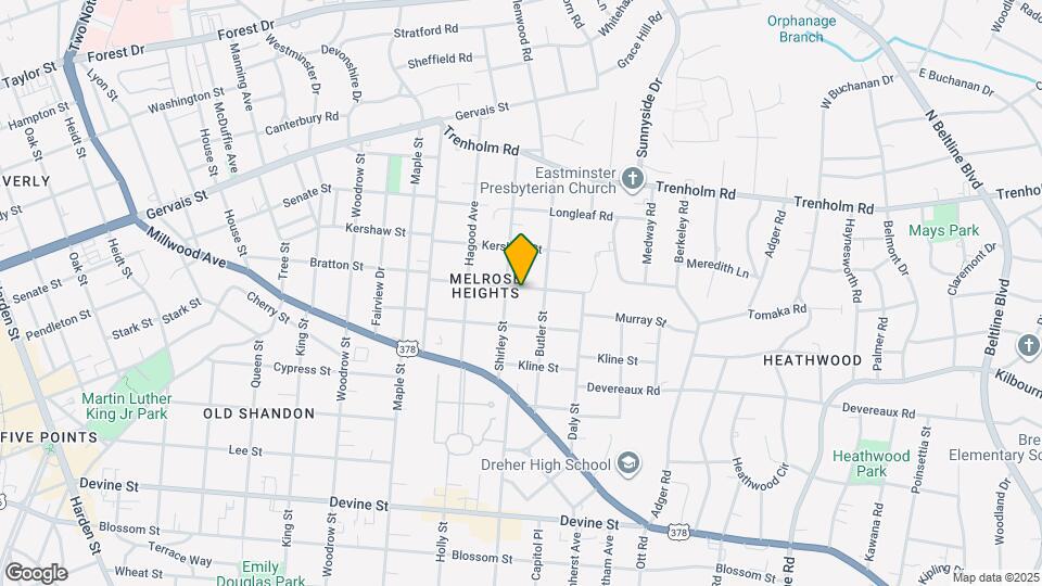 3008 Bratton St Map and Location Details