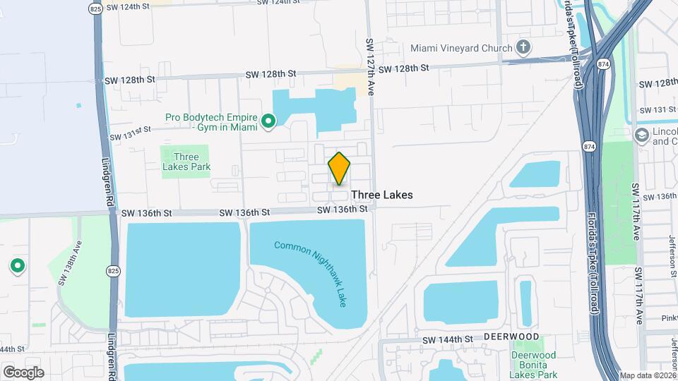 12821 SW 135th St Map and Location Details