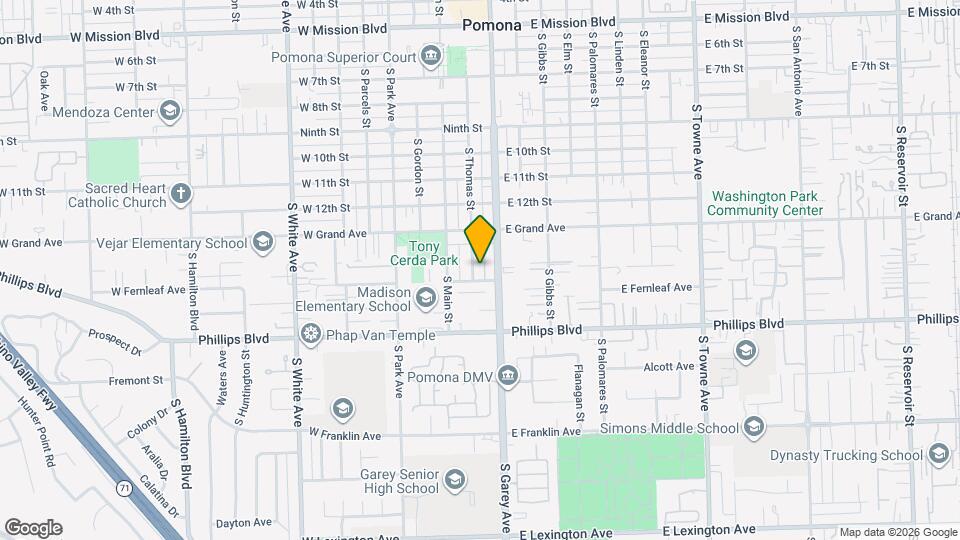 1370 S Thomas St, Unit 1370 Mapa y Detalles de la Ubicación