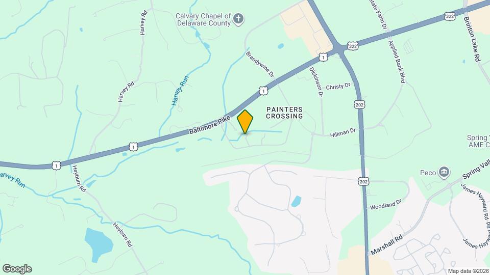 501 Painters Crossing Map and Location Details