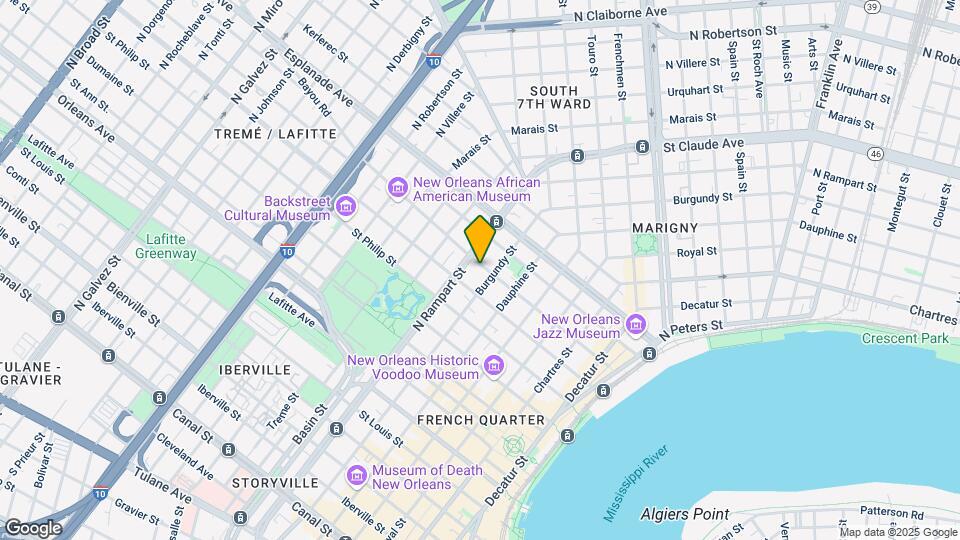 1018 Governor Nicholls St, Unit 1018 Map and Location Details