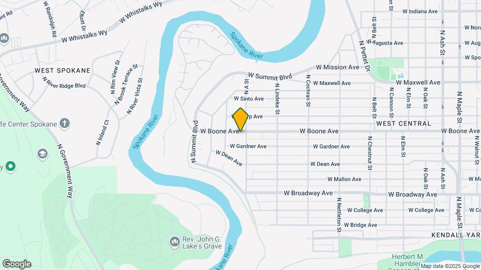 2907 W Boone Ave Map and Location Details