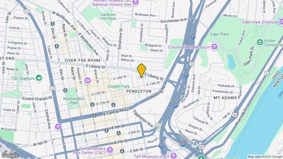 1323 Pendleton St Map and Location Details