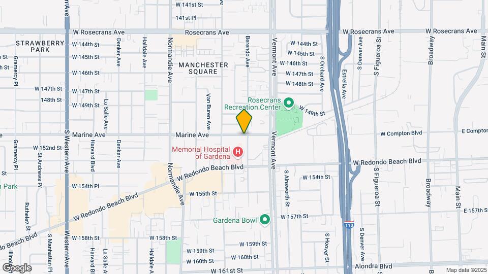 15101 S Berendo Ave Map and Location Details