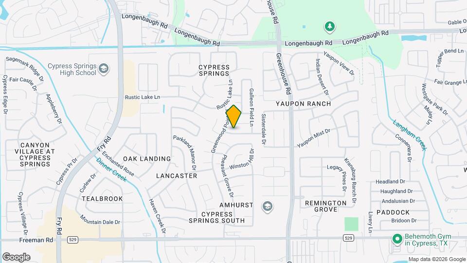 19842 Hidden Shadow Ln Map and Location Details