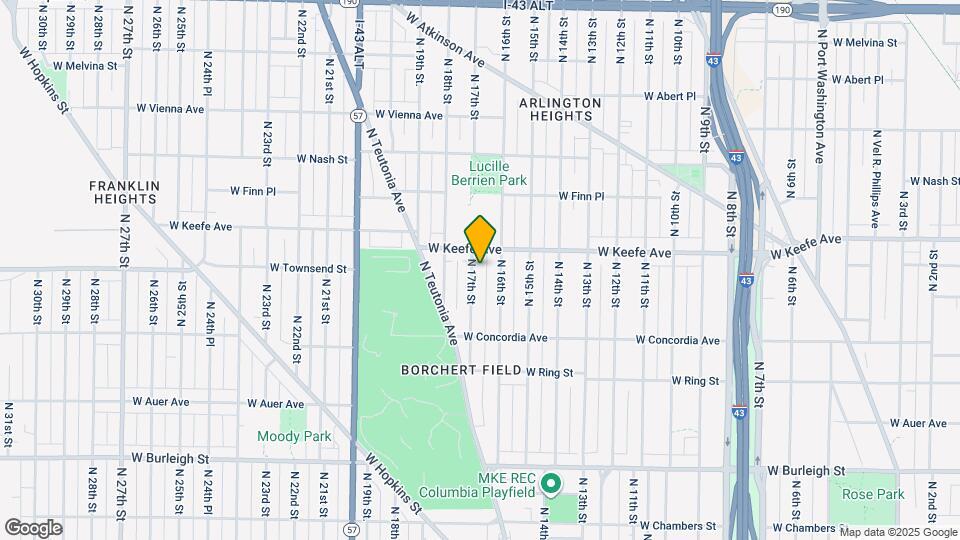 3444 N 17th St Map and Location Details
