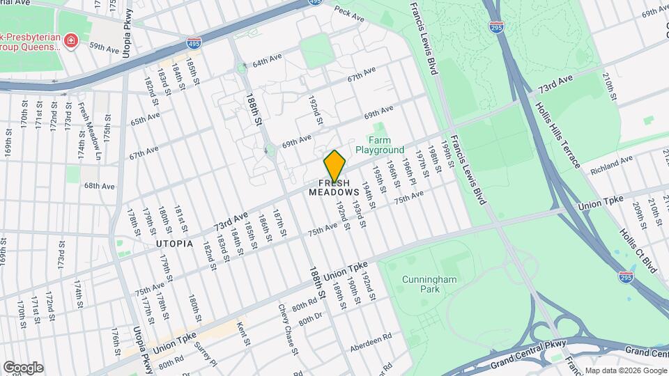 16501 Union Tpke, Unit Duplex in Fresh Meadows! Map and Location Details