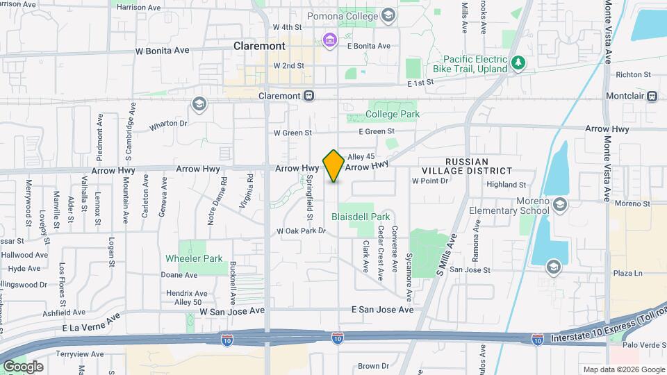 345 S College Ave Map and Location Details