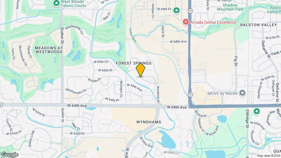 15442 W 66th Ave Map and Location Details