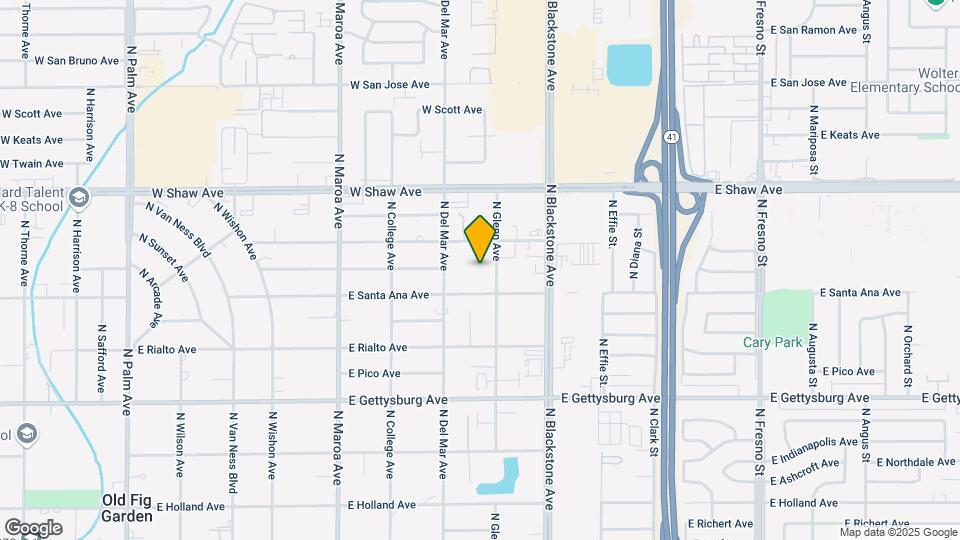 4839-4849 N Glenn Ave Mapa y Detalles de la Ubicación