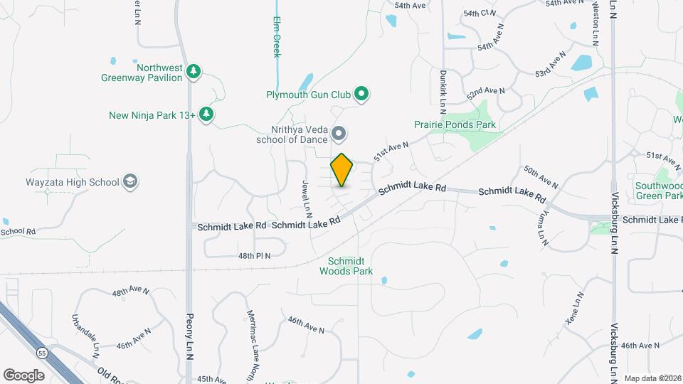 5020 Holly Ln N Map and Location Details