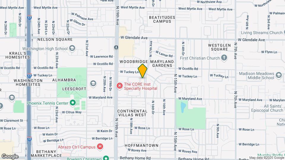 1701 W Tuckey Ln Map and Location Details