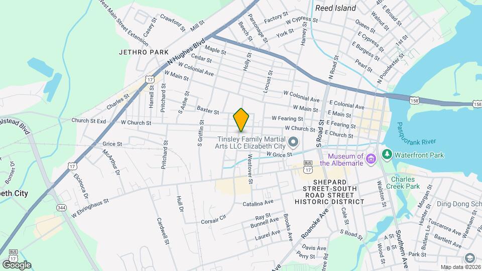 708 McPherson St Map and Location Details