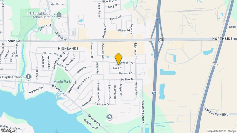 1033 Ake Ln Mapa y Detalles de la Ubicación