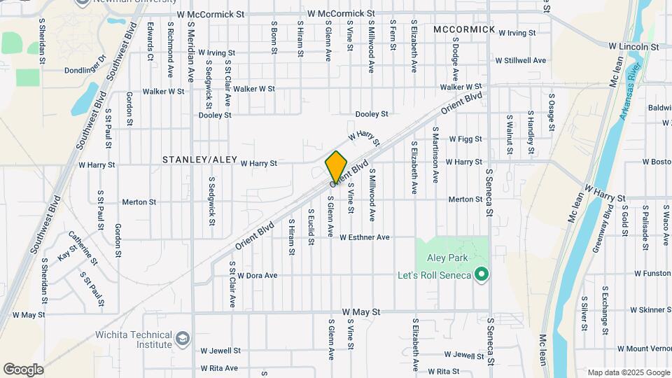 1632 S Glenn Ave Map and Location Details