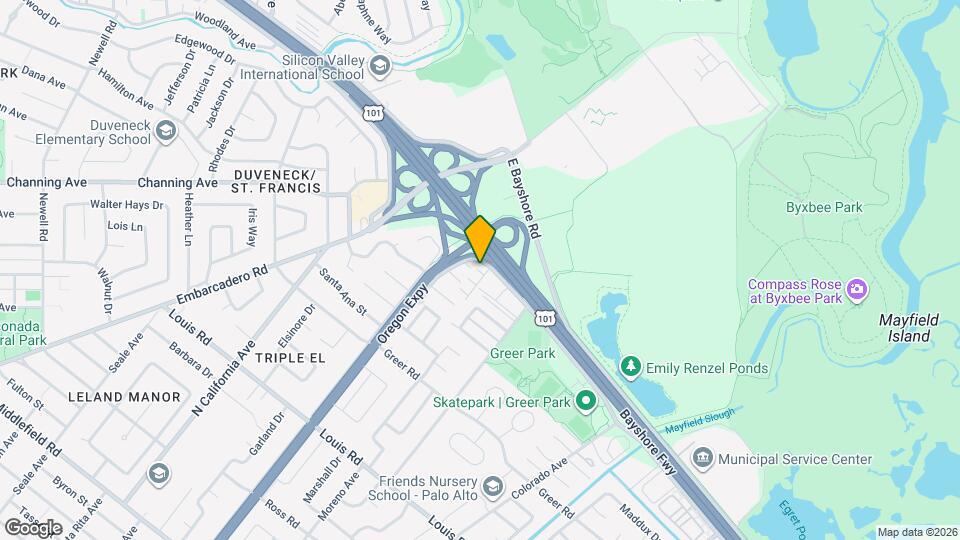 2468 W Bayshore Rd Map and Location Details