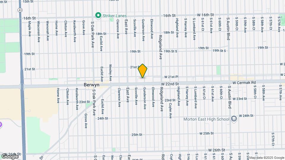 2150 Gunderson Ave Map and Location Details