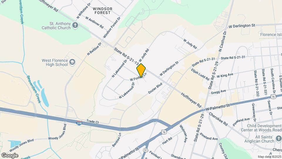 2228 Oakwood Ln Map and Location Details