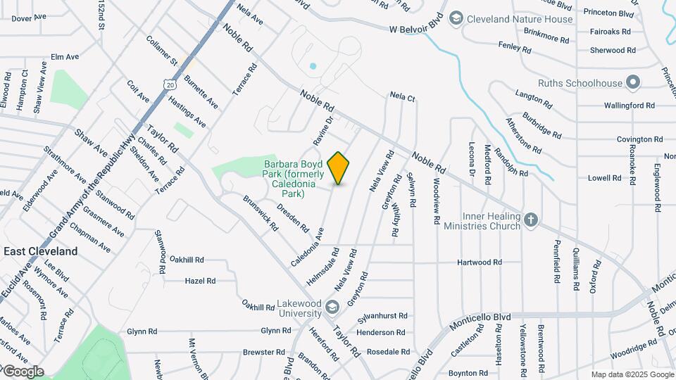 895 Caledonia Ave Map and Location Details