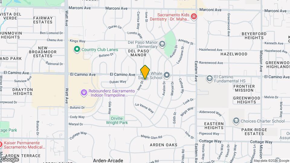2444 Ione St, Unit 2442 Map and Location Details