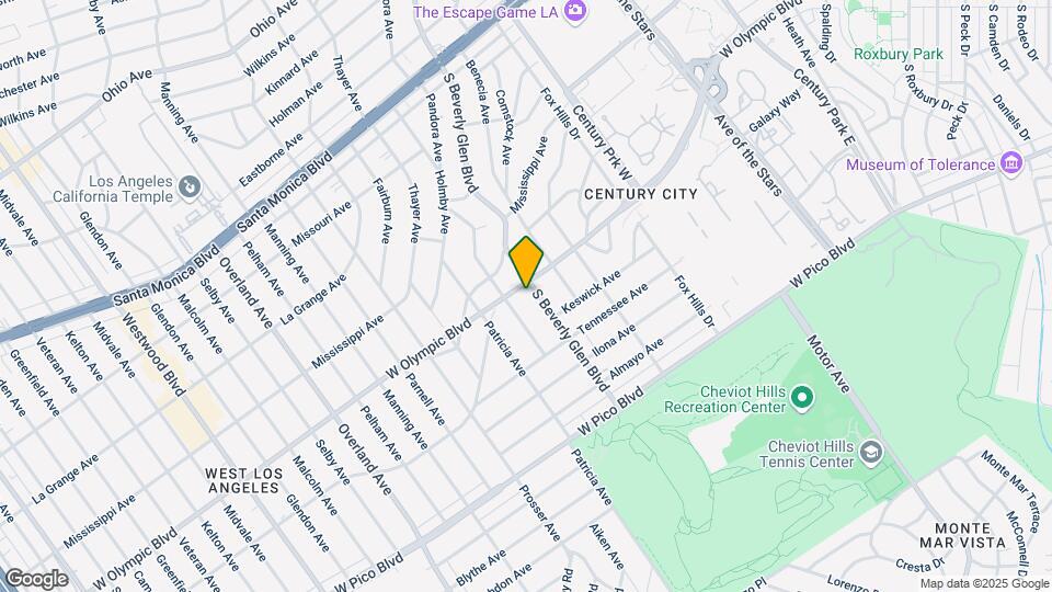 2201 Beverly Glen Blvd. Map and Location Details