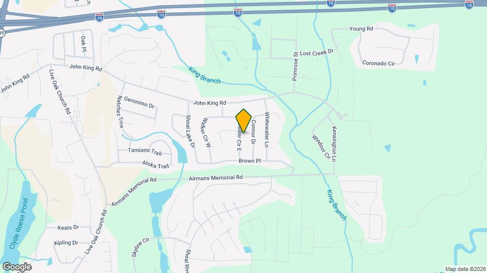 121 Walker Cir W Map and Location Details