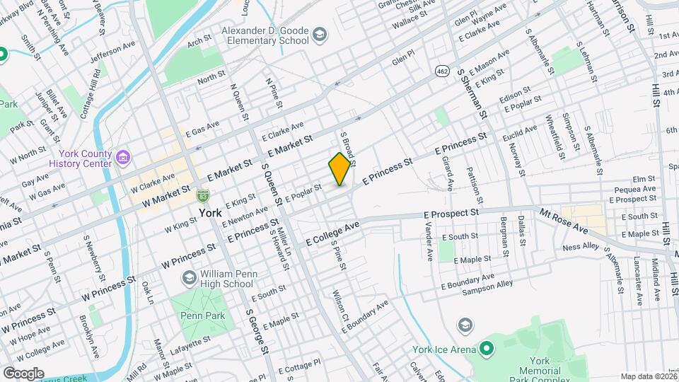 343 E Princess St Map and Location Details