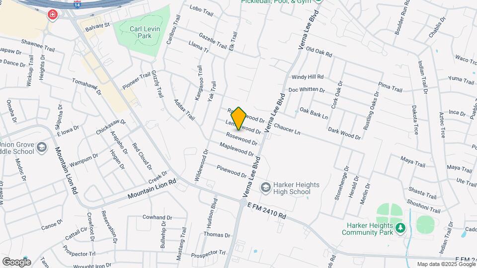 921 Rosewood Dr Map and Location Details