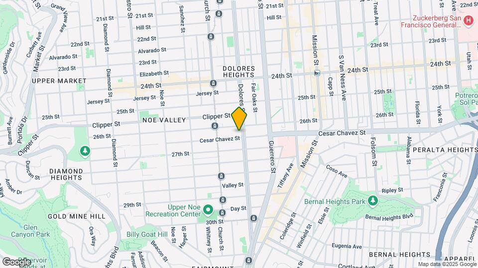 1332 Dolores St Map and Location Details