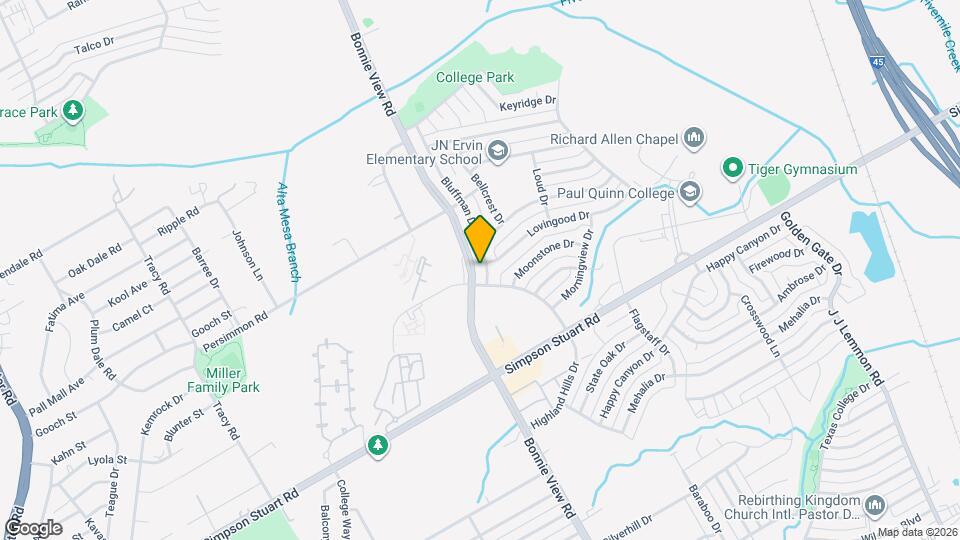 5869 Bluffman Dr Map and Location Details