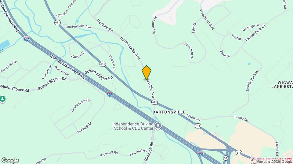 2837 Bartonsville Ave Map and Location Details