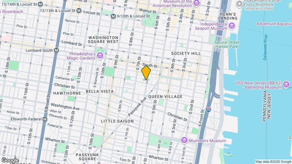 744 S. 6th street, Unit 2nd and 3rd Map and Location Details