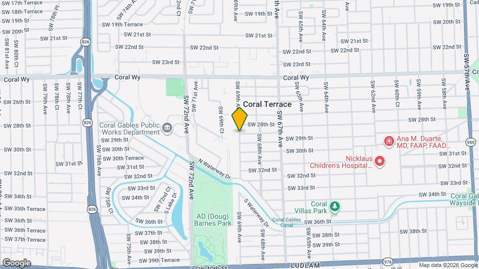 670X SW 28th Terrace, Unit 1 Map and Location Details