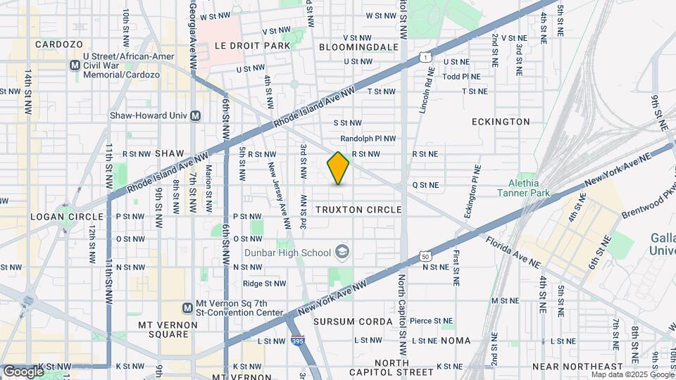 124 Q St NW, Unit 1 Map and Location Details