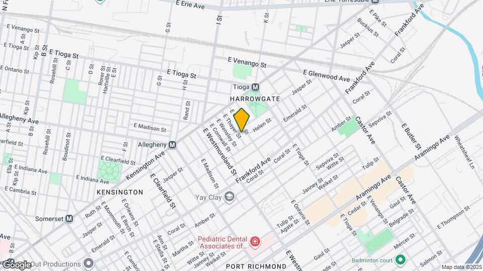 1919 E Thayer St Map and Location Details