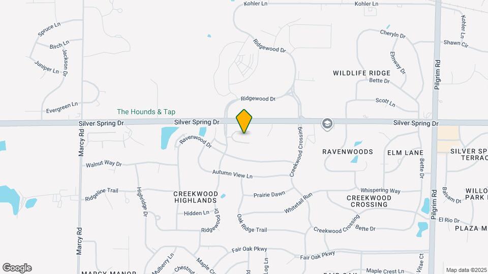 W170N5540 Ridgewood Dr Mapa y Detalles de la Ubicación