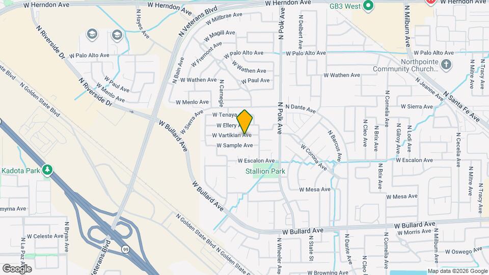 5645 W Vartikian Ave Map and Location Details