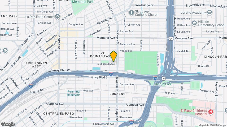 3527 E Missouri Ave Map and Location Details