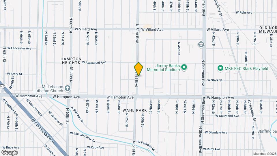 4904 N 51st Blvd Map and Location Details