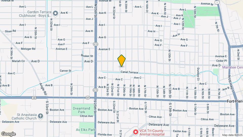 424 N 21st St Map and Location Details