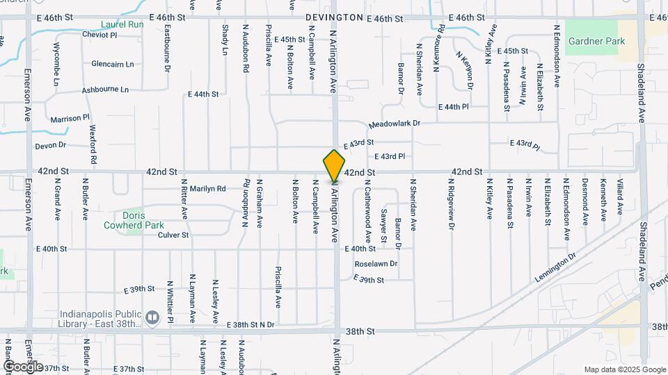 4100 N Arlington Ave Map and Location Details