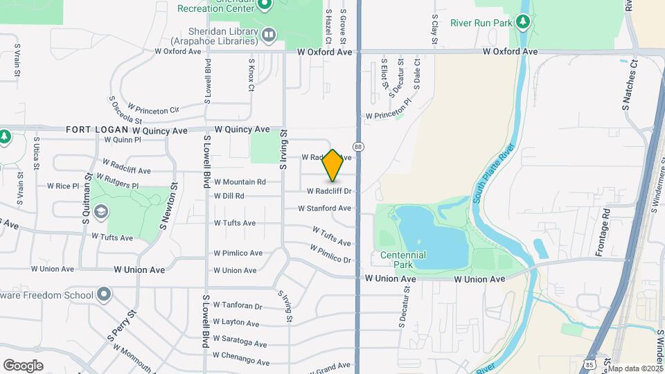 3105 W Radcliff Dr Map and Location Details