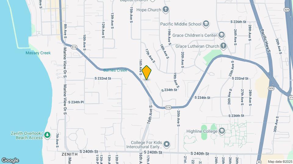 1612 Kent Des Moines Rd Mapa y Detalles de la Ubicación
