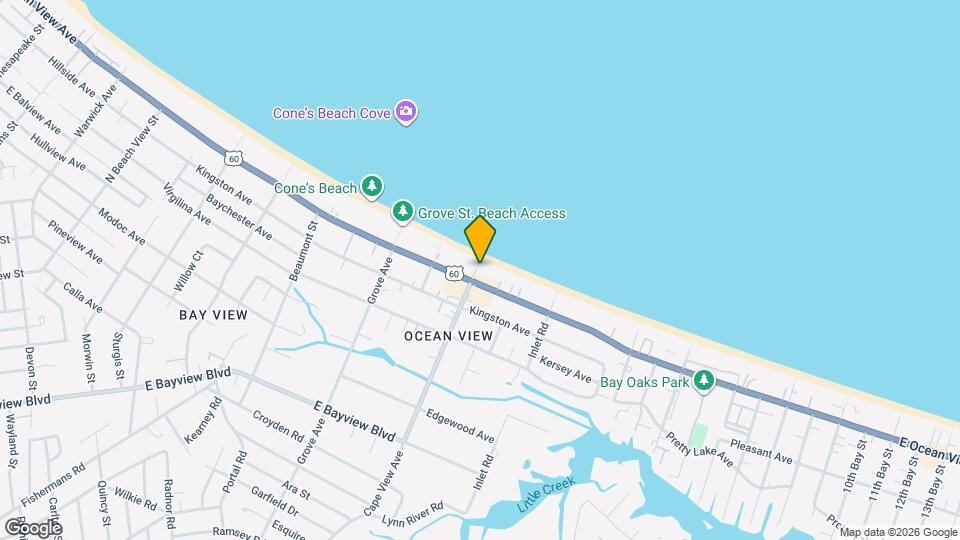 1900 E Ocean View Ave Map and Location Details