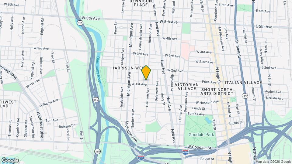 957 Harrison Ave Map and Location Details