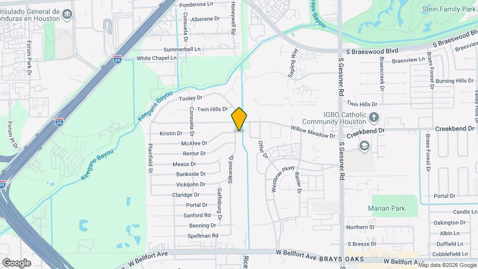 10603 Silkwood Dr Map and Location Details