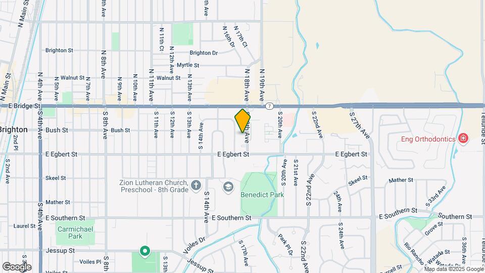 127 S 18th Ave Map and Location Details
